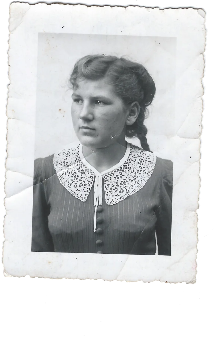 Raisa Pogorelova, age 18. Ebrach, Germany. September 16, 1942